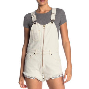 Free People Sunkissed Off White Short Overalls